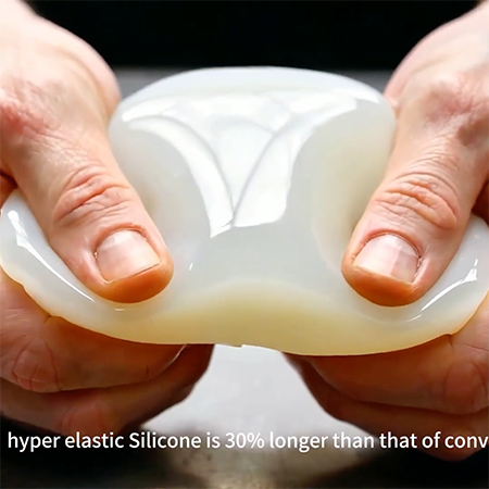 Hyper-elastic silicone